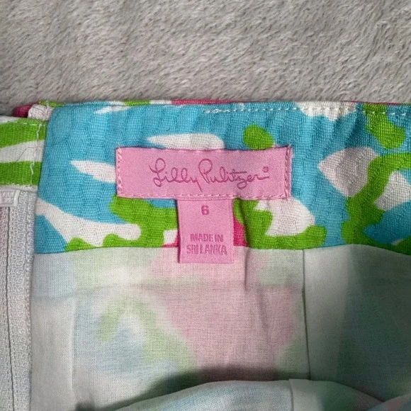 NWT $118 Lilly Pulitzer Womens Lavender Skirt A Delicacy Print 6 Pink Blue - Picture 4 of 13